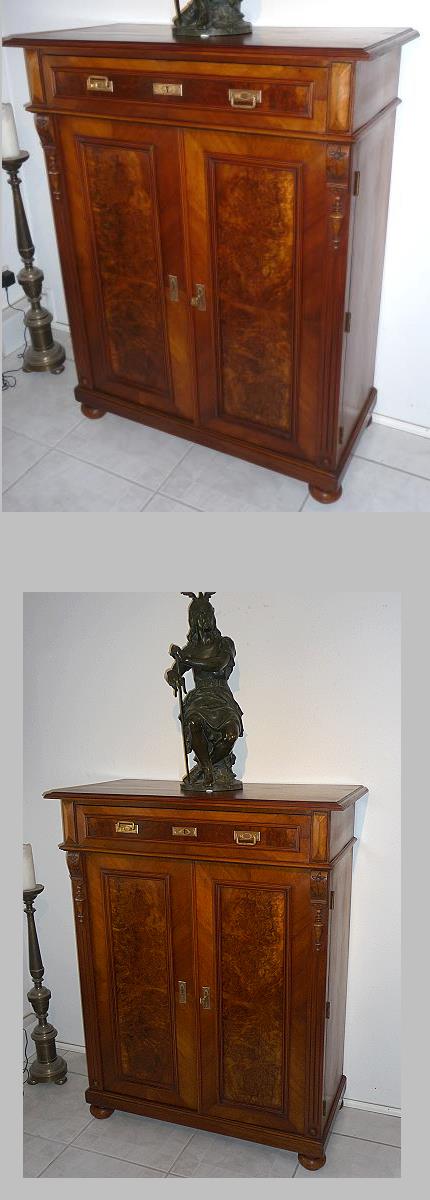 Jugendstil / Gründerzeit Vertiko Nußbaum um 1900 aus dem Raum ... Jugendstil / Gründerzeit Vertiko Nußbaum um 1900 aus dem Raum ...